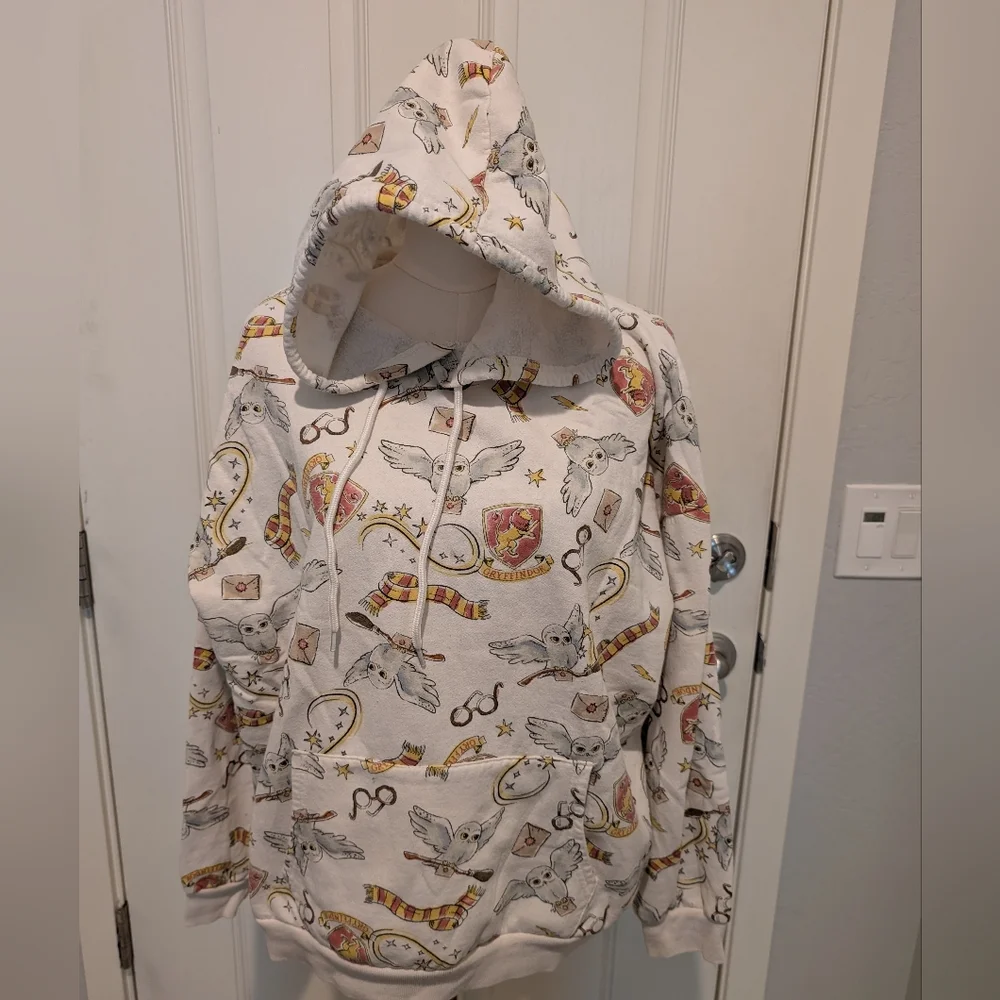 WIZARDING WORLD Harry Potter Hoodie Gryffindor Graphic Oversized Size XXL - Picture 3 of 9
